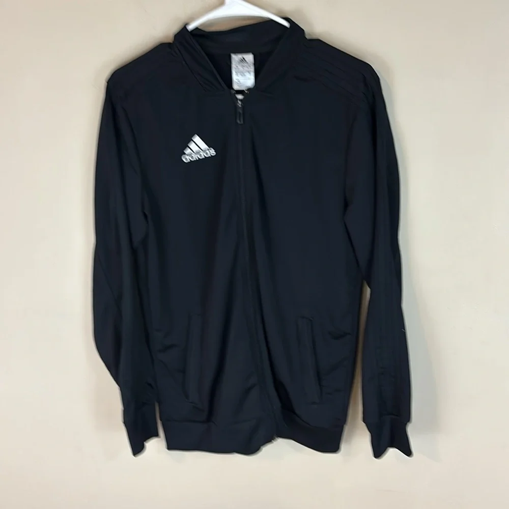 Adidas Black Full Zip Athletic Track Jacket XL Youth